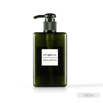 Оптовая квадратная бутылка лосьона PETG с насосной головкой для косметической продукции - 10000 штук MOQ