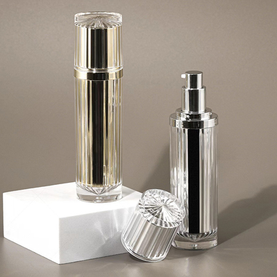 Бутылка акриловая безвоздушная банка 30G 50G 30ML 50ML 100ML для косметических лосьонов с алюминиевым лосьоновым насосом или туманным распылителем