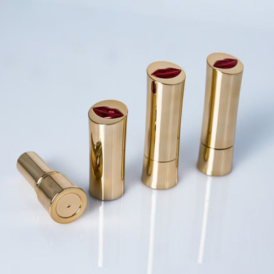 Luxury Gloden 3,5-5g губная помада трубка пустой контейнер с печатью кольцо