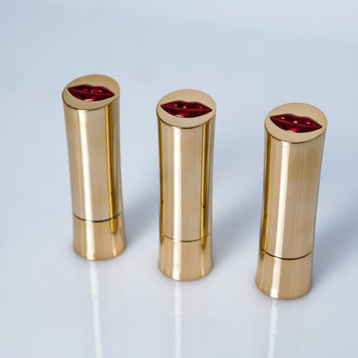Luxury Gloden 3,5-5g губная помада трубка пустой контейнер с печатью кольцо