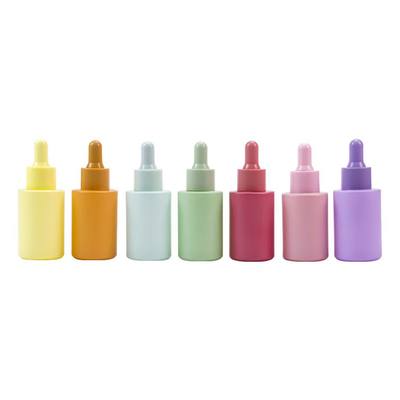 На заказ 20ml 30ml & 50ml Flat Shoulder Glass Essential Oil Flask с капсулой для капель