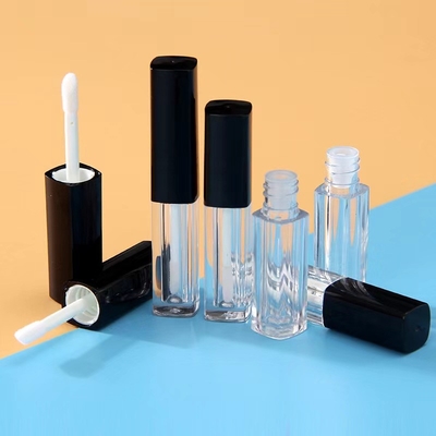 1.2ml Пластиковый цилиндрический губный глянцевый трубку с длинной крышкой