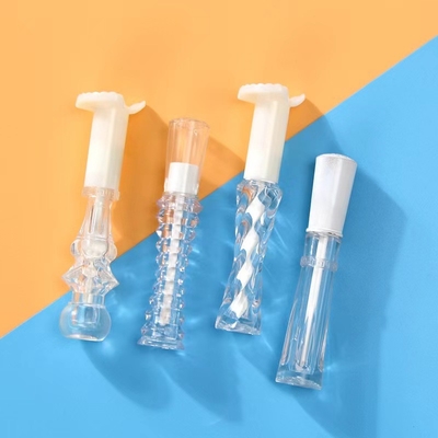 2.4ml Пустой тонкий губный глянцевый трубка Нерегулярность Пластик Для косметических контейнеров