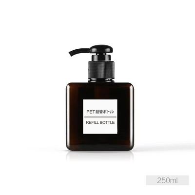 Оптовая квадратная бутылка лосьона PETG с насосной головкой для косметической продукции - 10000 штук MOQ