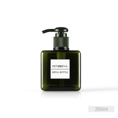 Оптовая квадратная бутылка лосьона PETG с насосной головкой для косметической продукции - 10000 штук MOQ