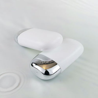 Оптовая пластиковая бутылка для солнцезащитного крема из полипропилена с серебристой крышкой с двойной оболочкой объемом 30 г и 50 г