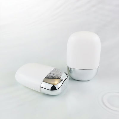 Оптовая пластиковая бутылка для солнцезащитного крема из полипропилена с серебристой крышкой с двойной оболочкой объемом 30 г и 50 г