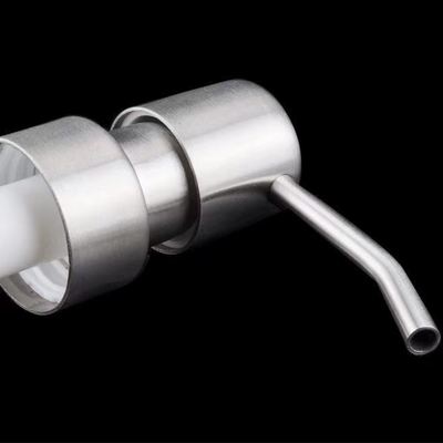 New Design Long Nozzle Stainless Steel Shell Plastic Lotion Pump for Customized Dispensing
