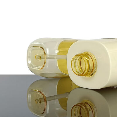 300ml Custom Color Square Shape PET Lotion Bottle With Pump For Hand Washing