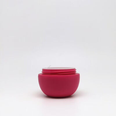 Пластиковая банка для крема сферической формы объемом 5 г, 25 г, 50 г, 80 г с нанесением индивидуального художественного оформления для упаковки средств по уходу за кожей