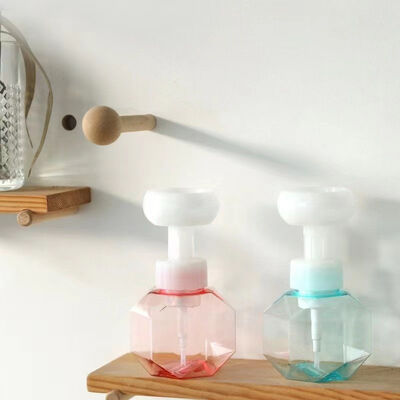 Бутылка-дозатор для пены в форме цветка и кошачьей лапки, 300 мл, для мыла и очищающего средства