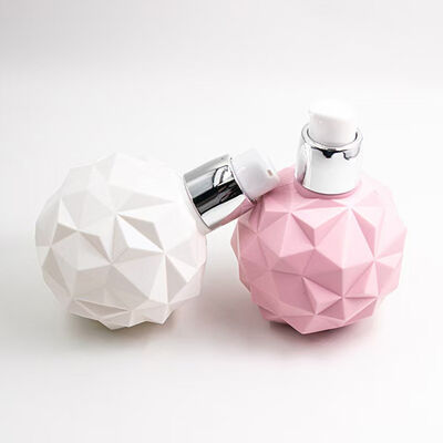 120/300ML Diamond-Cut Cosmetic Sprayer Bottle with Food-Grade Plastic for Skin Care Lotion Container