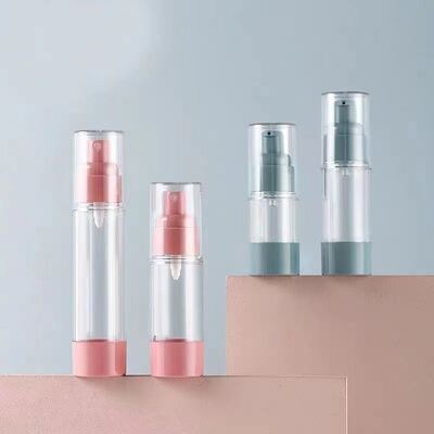 Дорожная герметичная бутылка с безвоздушным насосом и настраиваемым декором для косметической упаковки