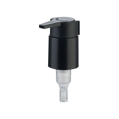 Custom Black and Cream PP Nozzle Lotion Pump with Short and Long Nozzle and Aluminum-Plastic Cap